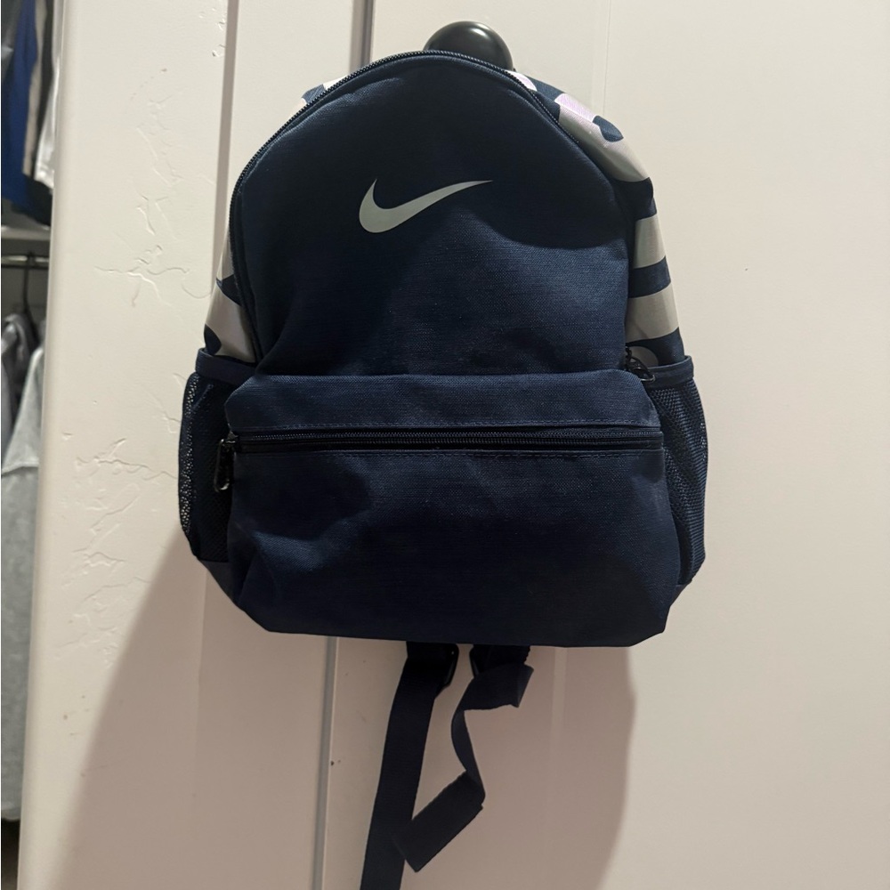 Nike Navy Blue Mini Backpack  with White Swoosh